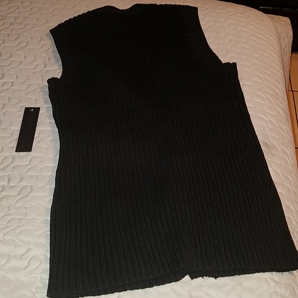 Black vest with faux fur - Picture 5 of 6